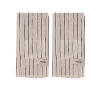 ERNST Ernst napkin 2 pack striped 40x40 cm Black-beige