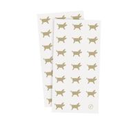 ERNST Ernst napkin Christmas pig 10x20 cm 20-pack White-beige
