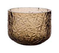 ERNST Ernst patterned vase/candle holder Amber, Ø8x6 cm