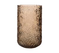 ERNST Ernst patterned vase/candle holder Amber, Ø9x15 cm