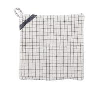 ERNST Ernst pot holder checkered 25x25 cm Checkered nature-black