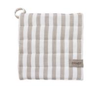 ERNST Ernst potholder wide stripes 23x25 cm Beige-white stripe