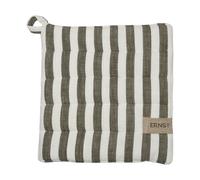 ERNST Ernst potholder wide stripes 23x25 cm Sage-white