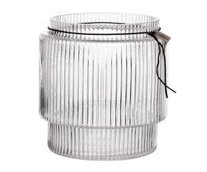 ERNST Ernst ruffled glass vase clear Ø19.5 cm x H20 cm