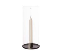 ERNST Ernst tealight holder for long candle 28 cm Black aluminium