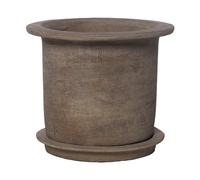 ERNST Ernst terracotta pot with saucer Ø24x17 cm