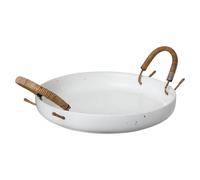 ERNST Ernst tray with handle white Ø25 cm