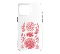 Ernst Haeckel Inspired Red Algae Seaweed Marine Biology Case for iPhone 16 Pro Max
