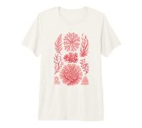 Ernst Haeckel Inspired Red Algae Seaweed Marine Biology Premium T-Shirt