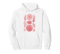 Ernst Haeckel Inspired Red Algae Seaweed Marine Biology Pullover Hoodie