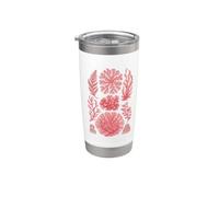 Ernst Haeckel Inspired Red Algae Seaweed Marine Biology Stainless Steel Insulated Tumbler
