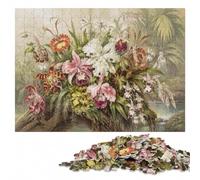 Ernst Haeckels Orchids Art Forms of Nature Jigsaw Puzzle, 1000 Pieces | Fresh-start puzzle gift with activity for family time during indoor leisure.