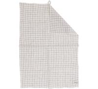 ERNST - Kitchen Towel Checked 47x70 cm, Nature / Blue - Blue