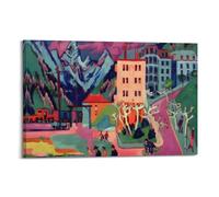 Ernst Ludwig Kirchner (12) Canvas Poster Wall Art Poster for Room Living Room Study Aesthetics And DecorationFrame-style 20x30inch(50x75cm)
