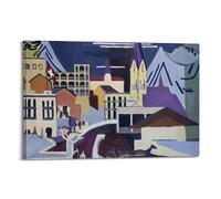 Ernst Ludwig Kirchner (22) Canvas Poster Wall Art Poster for Room Living Room Study Aesthetics And DecorationFrame-style 16x24inch(40x60cm)