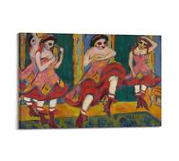 Ernst Ludwig Kirchner (24) Canvas Poster Wall Art Poster for Room Living Room Study Aesthetics And DecorationFrame-style 20x30inch(50x75cm)