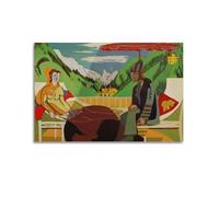 Ernst Ludwig Kirchner (29) Canvas Poster Wall Art Poster for Room Living Room Study Aesthetics And DecorationUnframe-style 16x24inch(40x60cm)