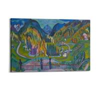 Ernst Ludwig Kirchner (30) Canvas Poster Wall Art Poster for Room Living Room Study Aesthetics And DecorationFrame-style 16x24inch(40x60cm)