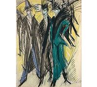 Ernst Ludwig Kirchner Berlin Street Scene Art Print Canvas Premium Wall Decor Poster Mural