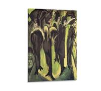 Ernst Ludwig Kirchner - Five Women on The Street (1913) Poster Wall Art Poster Scroll Canvas Painting Picture Living Room Decor Home 20x30inch(50x75cm)