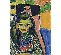 Ernst Ludwig Kirchner Franzi Vor Geschnitztem Stuhl Unframed Wall Art Print Poster Home Decor Premium