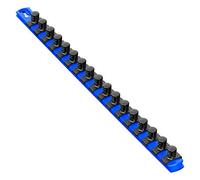 Ernst Manufacturing 18-Inch Socket Organizer with 17 1/2-Inch Twist Lock Clips, Blue (8405-Blue-1/2)