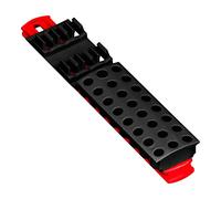 Ernst Manufacturing 30 Tool Magnetic Bit Buddy, 1/4" Hex Bit Holder - Red/Blk