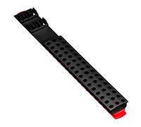 Ernst Manufacturing 54 Tool Bit Bar with Magnetic Base, 1/4" Hex Bit Holder for Toolchest Drawer or Tool Truck - Red & Black