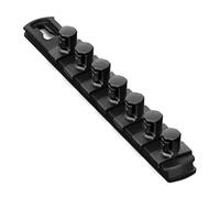 Ernst Manufacturing 8-Inch Socket Organizer with 7 1/2-Inch Twist Lock Clips, Black