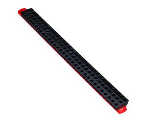 Ernst Manufacturing 96 Tool Magnetic Bit Bar, 1/4" Hex Bit Holder - Red/Black