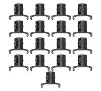 Ernst Manufacturing ERN8442 1/2 Inch Drive Dura-Pro Twist Lock Socket Clips - 15-Pack | Fits on Ernst Rail Socket Organizers | Holds Sockets Securely with Twist-Lock Mechanism | 96 Size Labels Include