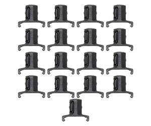 Ernst Manufacturing ERN8442 1/2 Inch Drive Dura-Pro Twist Lock Socket Clips - 15-Pack | Fits on Ernst Rail Socket Organizers | Holds Sockets Securely with Twist-Lock Mechanism | 96 Size Labels Include