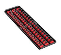 Ernst Manufacturing Ernst 8450 3-Rail Socket Boss Storage Organiser Rail 18" Red