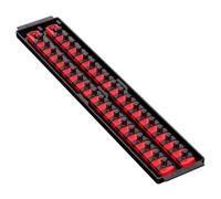 Ernst Manufacturing Ernst 8453 3/8" Socket Boss Storage Organiser 2-Rail Twist Lock 18" Red