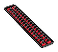Ernst Manufacturing Ernst 8454 1/2" Socket Boss Storage Organiser 2-Rail Twist Lock 18" Red