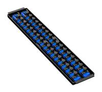 Ernst Manufacturing Ernst 8457 1/2" Socket Boss Storage Organiser 2-Rail Twist Lock 18" Blue