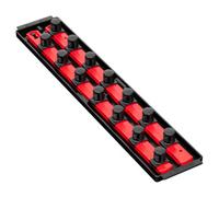 Ernst Manufacturing Ernst 8458 3/4" Socket Boss Storage Organiser 2-Rail Twist Lock 18" Red