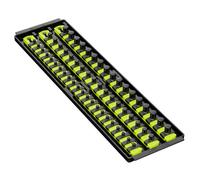 Ernst Manufacturing Ernst 8460Hv Socket Boss Storage Organiser Rail 3-Rail Twist Lock 18" Hi-Viz
