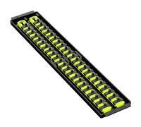 Ernst Manufacturing Ernst 8461Hv 1/4" Socket Boss Storage Organiser Rail 2-Rail Twist Lock 18" Hi-Viz