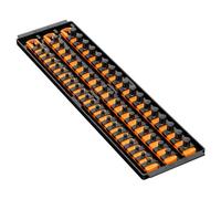 Ernst Manufacturing Ernst 8482 3-Rail Socket Boss Storage Organiser Rail Twist Lock 18" Orange