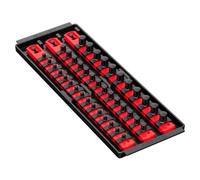Ernst Manufacturing Ernst 8490 3-Rail Socket Boss Storage Organiser Rail Twist Lock 13" Red