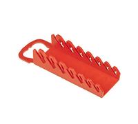 Ernst Manufacturing Gripper Stubby Wrench Organizer, 7 Tool, Red