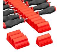 Ernst Manufacturing Screwdriver Pro - Modular Screwdriver Organizer for 13 Tools with Anti-Slip Base, Red - Made in The USA