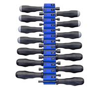 Ernst Manufacturing Screwdriver Pro XL - Modular Screwdriver Organizer for 14 Tools with Magnetic Base, Blue - Made in the USA
