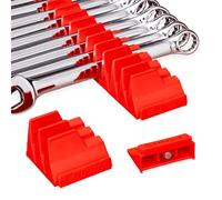 Ernst Manufacturing Wrench Pro - Modular Wrench Organizer for 20 Tools with Magnetic Base (Red) - Made in The USA