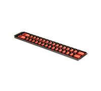 Ernst Manufacturing Ernst 8453 3/8" Socket Boss Storage Organiser 2-Rail Twist Lock 18" Red