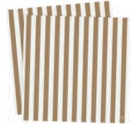 ERNST - Napkins 33x33 cm 2-pack, White/Cola - White