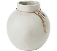ERNST - Stoneware Vase White, 13 cm - White