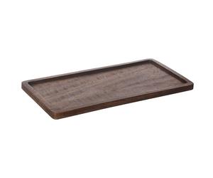 ERNST - Tray Rectangular Dark Brown, 30x15 cm - Dark Brown