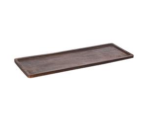 ERNST - Tray Rectangular Dark Brown, 45x15 cm - Dark Brown